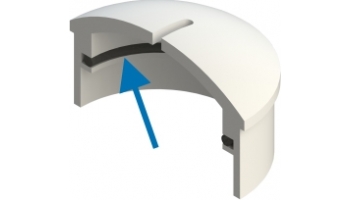 Ø 40 Teflon-Gleitscheibenring. Für Schneidemaschine Investronica