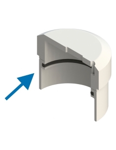 Ø 40 Teflon-Gleitscheibenring. POT-40 und POT-VA. Für Schneidemaschine KSM 2