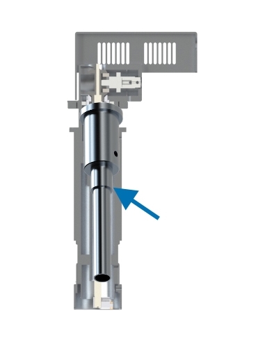 Internal Aluminium oscillating axe guide structure (2 cylindrical bearing not included). For KSM cutting machines