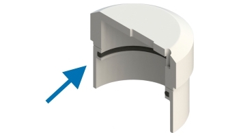 Ø 40 teflon gliding disc ring. POT-40 and POT-VA. For Lectra cutting machines