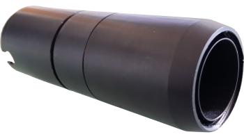 Raccord de tuyau POT pour tête porte-outils, avec manchon thermorétractable. Machine de découpe Torielli