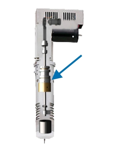 Schraubenführung hält oben. EOT-3. Für Schneidemaschine Torielli