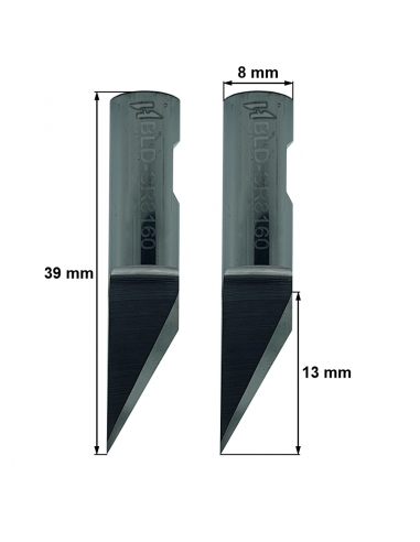 Cuchilla Esko Kongsberg G34094458 / BLD-SR8160 / HTE-BLDSR8160 compatible para máquina Esko Kongsberg