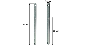 Cuchilla Lectra Vector 2500 / 801220 / HTL-vector2500 / compatible para máquina Lectra de corte automatizado