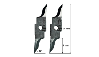 Cuchilla Teseo M2N 75 S - 535100700 / HTT-700 / 75º - compatible para máquina Teseo de corte automatizado