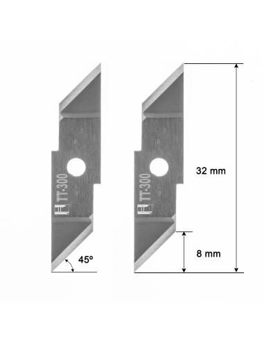 Cuchilla Teseo M2N 45 SA1A - 500 060 300 / HTT-300 / HTT-045T