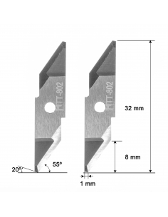 Cuchilla Teseo M2N 55 ST1A - 535 091 802 / HTT-802 / HTT-055WT / 55º 2