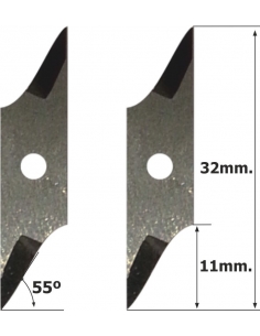 Teseo knife HTT-702 / HTT-065Ts / 55º - compatible for Teseo automated cutting machine 2