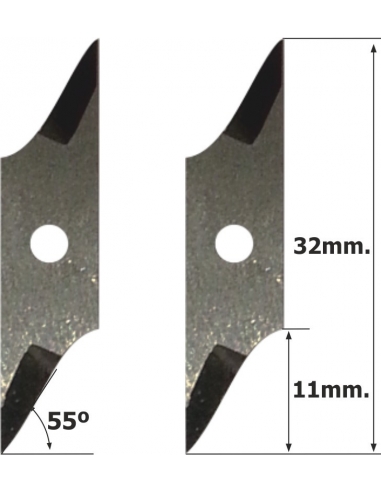 Messer Teseo HTT-702 / HTT-065Ts / 55º - kompatibel mit Cutter Teseo