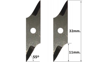 Messer Teseo HTT-702 / HTT-065Ts / 55º - kompatibel mit Cutter Teseo